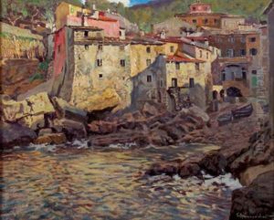 Ein Felsennest (telaro, Rivera)