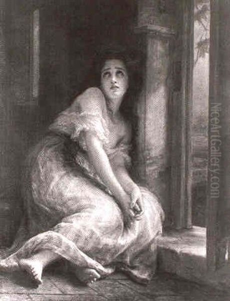 Portrait Of A Young Girl Sitting By A Window - view 1
