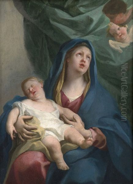 Die Madonna Mit Dem Kind Und Engeln - view 1