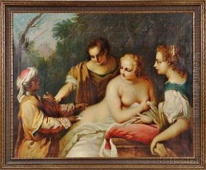 The Messenger (bathsheba At Her Bath) by Jacopo Amigoni