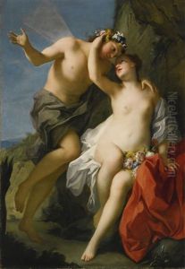 Flora And Zephyr by Jacopo Amigoni