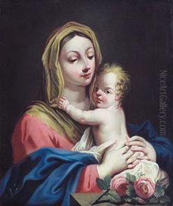 Madonna Con Bambino by Jacopo Amigoni