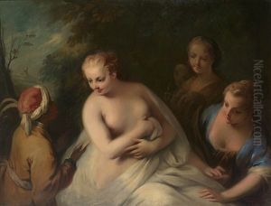 Bathseba Im Bade Erhalt Die Botschaft Davids (nach Dem Werk In Der Berliner Gemaldegalerie) by Jacopo Amigoni