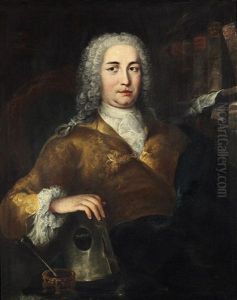Portrat Eines Herrn; Portrat Einer Dame, Moglicherweise Kaiserin Maria Theresia