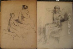 Etudes De Jeunes Elegantes by William Ablett