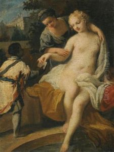 David And Bathsheba by Jacopo Amigoni