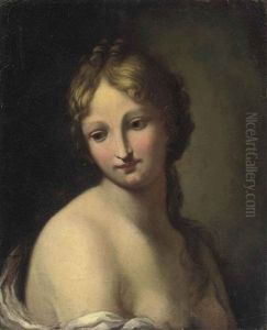 Young Girl En Deshabille In A White Chemise (study) Young Girl En Deshabille In A White Chemise (study)