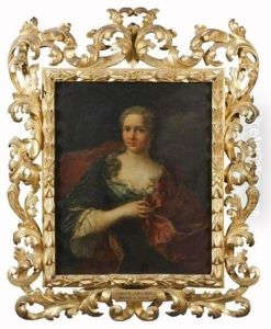 Portrait De Charlotte De Mailly-nesle, Princesse De Nassau (?) by Jacopo Amigoni