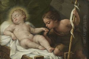 Saint Jean-baptiste Et L'enfant Jesus by Jacopo Amigoni