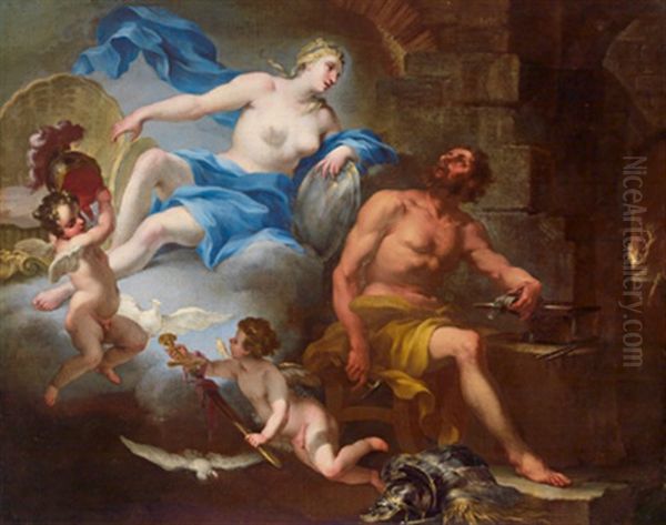 Venus In Der Schmiede Des Vulkan - Venere Nella Fucina Di Vulcano - view 1