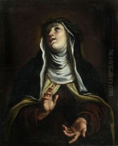 Bildnis Der Heiligen Katharina Von Siena by Jacopo Amigoni