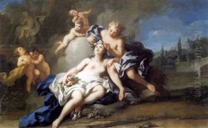 Zefiro E Clori by Jacopo Amigoni