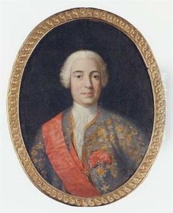 Portrait Of A Gentleman (the Marques De La Ensenada?) Wearing The Orders Of Calatrava And Of The Golden Fleece