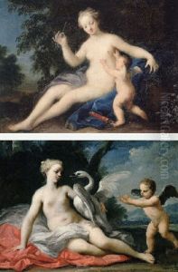 Venus And Cupid by Jacopo Amigoni