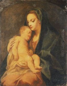 The Madonna And Child by Jacopo Amigoni