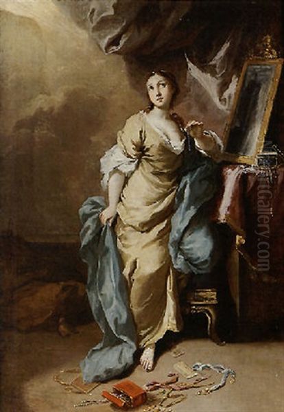 Figura Allegorica Femminile (maddalena Come Vanitas?) - view 1