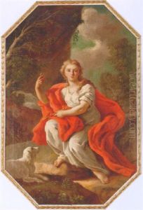 Allegorisk Kvinnofigur Symboliserande Troheten
