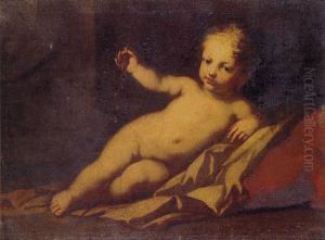 Cupid Holding A Broken Arrow by Jacopo Amigoni