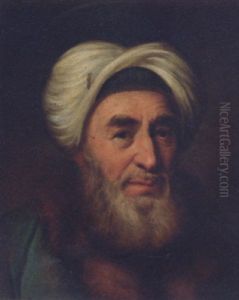 Portrait Of A Gentleman Dressed As A Turkish Potentate by Jacopo Amigoni