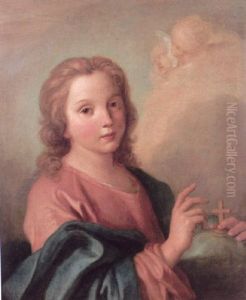 The Infant Christ Salvator Mundi by Jacopo Amigoni
