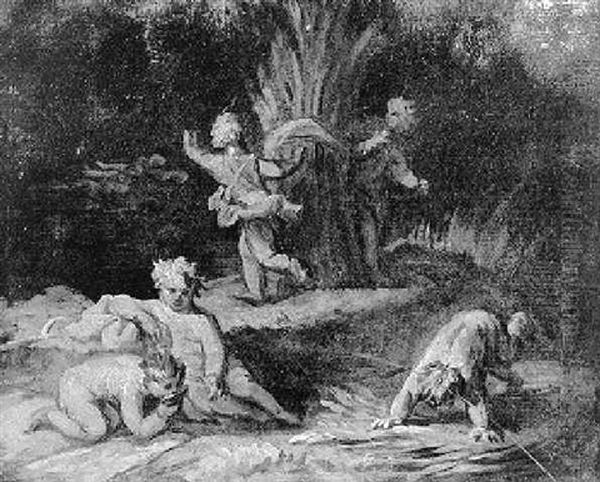 Putti Playing - view 1