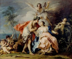 Bacchus And Ariadne by Jacopo Amigoni