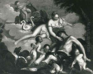 Venus And Adonis by Jacopo Amigoni