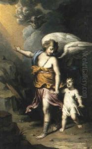 Tobias Und Der Erzengel Raphael by Jacopo Amigoni