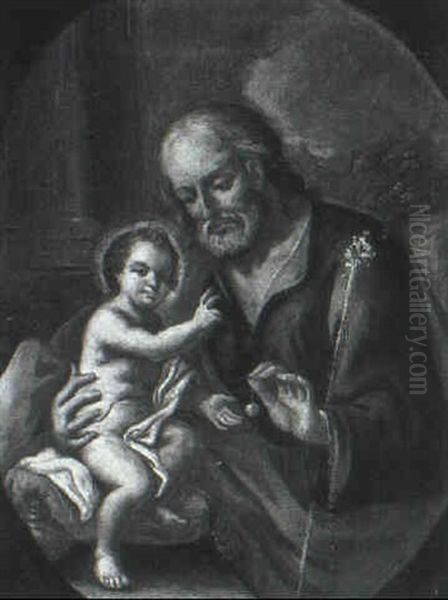 Saint Joseph With The Infant Christ - view 1