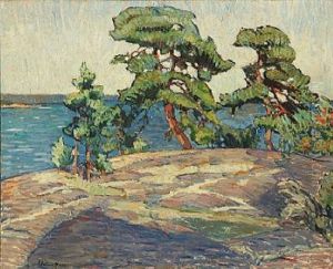 Coastal Scene by Gregori Aminoff