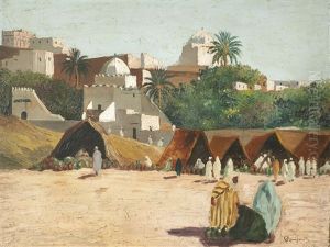 Campamento Arabe by Giuseppe Amisani