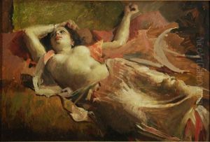 Nudo Di Donna Sdraiata by Giuseppe Amisani