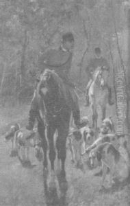 Hubertusjagd by Franz Amling