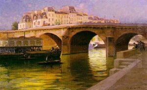 Le Pont Neuf A Paris by Gabriel Amoretti