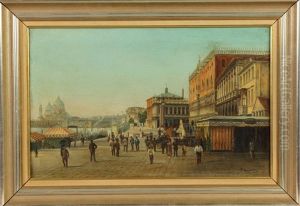 European Street Scene by Pietro de Amoretty