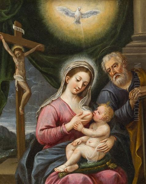 Heilige Familie Mit Kreuzigung - view 1