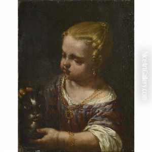 A Girl With A Cat