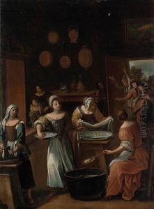 The Gnocchi Bakery, The Interior Of A Kitchen With Women Preparing Gnocchi thumbnail