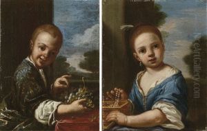 Bambino Con Uva (+ Bambina Con Portagioie; 2 Works)
