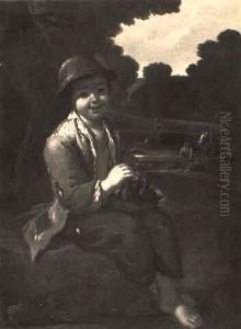 Contadinello Con Nido Di Uccelli by Antonio Amorosi