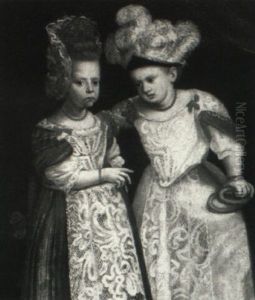Portrait Of Two Children by Antonio Amorosi