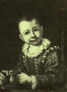 Boy Holding A Goldfinch