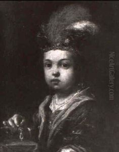 Portrait D'un Enfant Hongrois by Antonio Amorosi