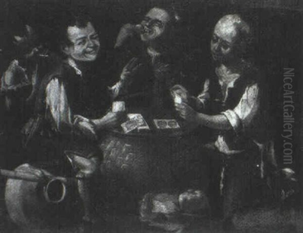 Ninos Jugando A Las Cartas - view 1