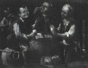 Ninos Jugando A Las Cartas by Antonio Amorosi