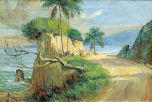 Road By The Sea by Pablo Amorsolo
