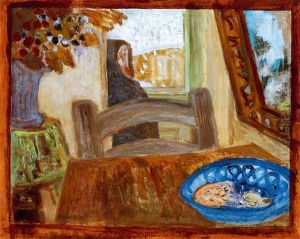 Memory With Autumn Bouquet And A Blue Bowl by Imre Amos