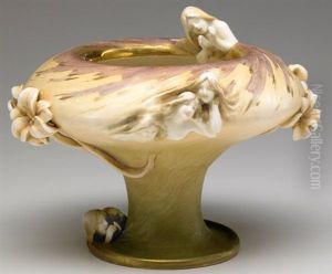 Art Nouveau Vase by Amphora Werke Reissner