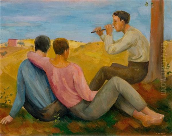 Three Musicians - view 1