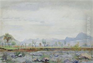 Landschaft Bei Magliaso by Robert Amrein